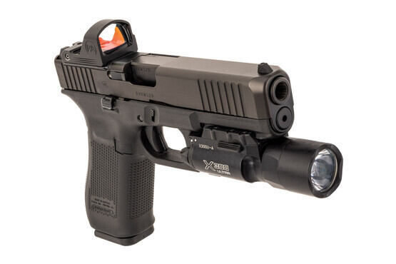 Primary Arms mini reflex sight mounted on a pistol